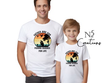 Fishing Father Son Matching Shirt, Dad Gift Idea, Daddy and Me Outfit/ Father's Day Gift for Dad and Kid/ Trending fishing dad and son