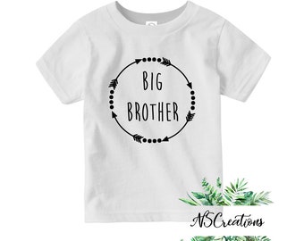 Big Brother t shirt/Pregnancy announcement/ new baby reveal top/ Personalised / Promoted Big brother shirt / Boy Shirt/  family shirt 2