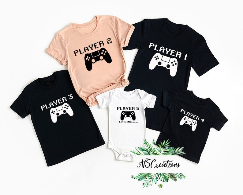 player 1 2 3 shirts