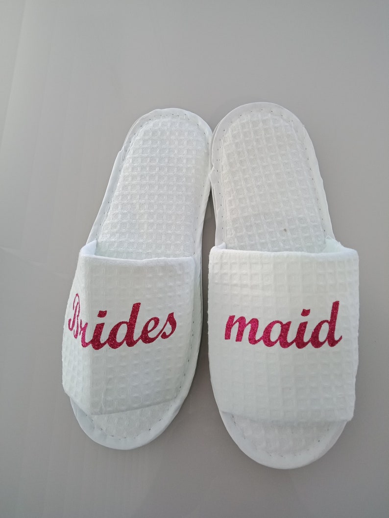 Spa Bride Personalised Slippers Robes Bridal Wedding Etsy