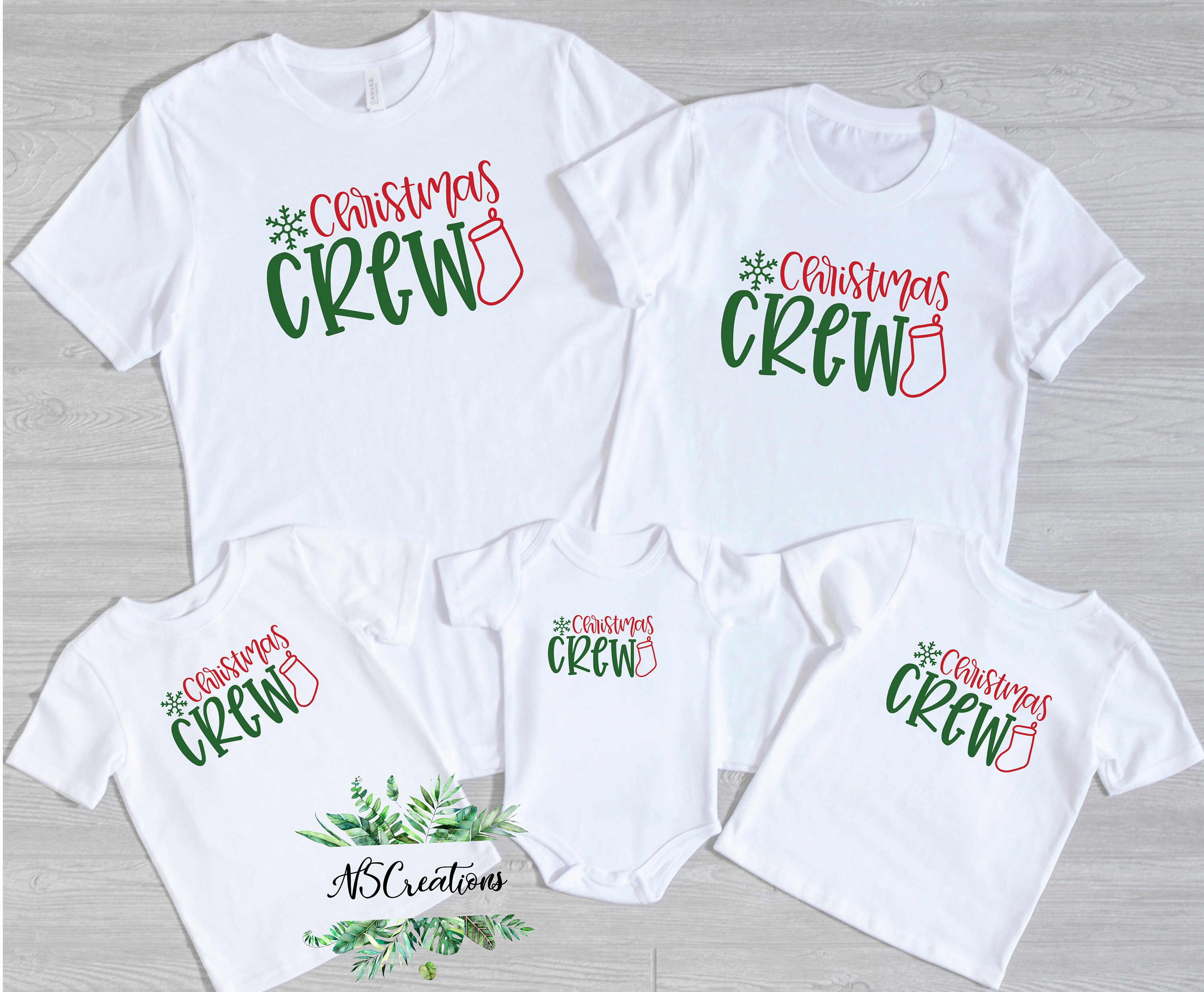Christmas Crew TShirts/ Family Christmas Shirts/ Work/ Etsy