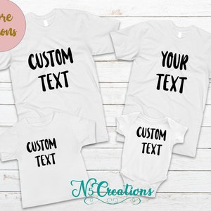 Personalized T-shirt/ Custom Shirt/ Custom Shirts/ Matching Family Shirt/Custom T-shirt/  Family T-shirt/ Family Shirt/ Personalized Shirt/