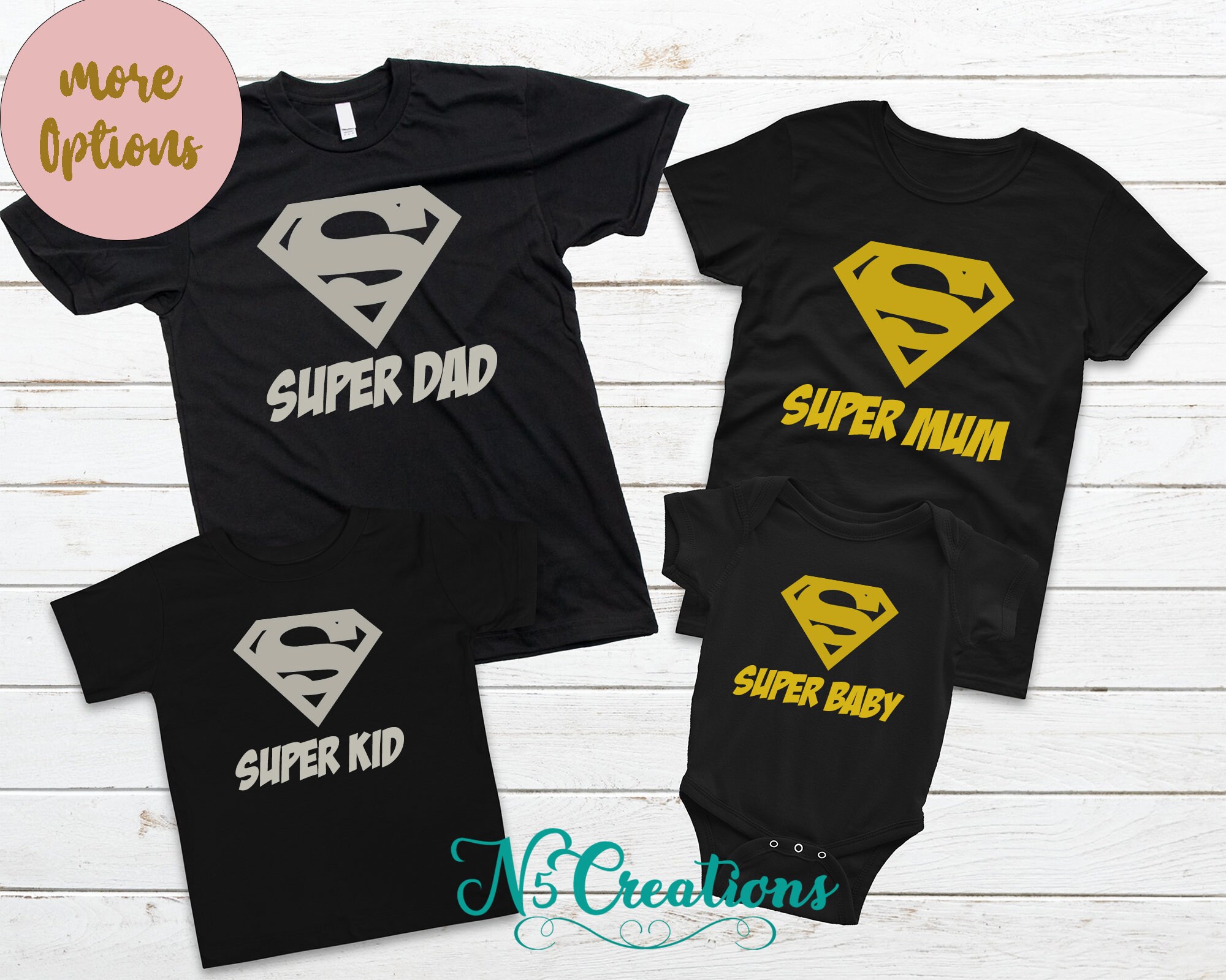 Family Super Hero Shirts/ Family 