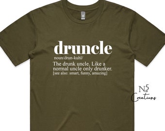 christmas Gift for him/ Druncle shirt/ Beer lover uncle/ best uncle tee/ Funny Uncle T shirts/ Gift for him 2