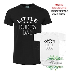 Dad Baby Matching Shirt Daddy S Little Dude Shirt New Etsy France
