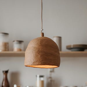 Hanging Light, Clay Pendant Lamp, Kitchen Islang Lighting, Ceiling Lamp, New Home Gift for Her, Handmade Chandelier Ceiling Light