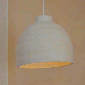 Handmade Clay Pendant Light: Wabi Sabi Ceramic Chandelier