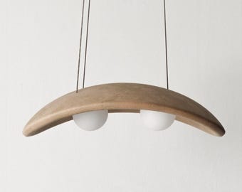 Handmade Chandelier, Clay Ceramic Pendant Lamp