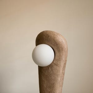 Lampa stołowa Organic Table Clay, Lampa nocna, Lampa nocna, Nowoczesne lampy stołowe, Oświetlenie japońskiej lampy stołowej, Lampa biurkowa