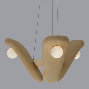 Lámpara de mesa de comedor, lámpara colgante de arcilla, candelabros de arcilla, lámparas colgantes, luz de cocina, luz de comedor, iluminación de restaurante y bar