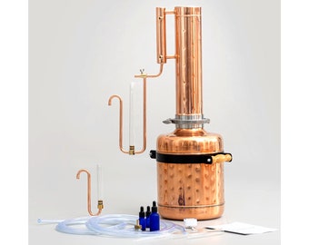 Essential Oil Distiller 3.2G (12L) - Essential Oil Steam Distillation Equipment - Premium Kit - Copper Pro - Oil Distiller Kit