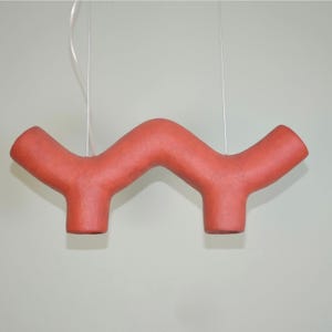 Terracotta Pendant Light: Clay Chandelier, Modern Dining Lighting