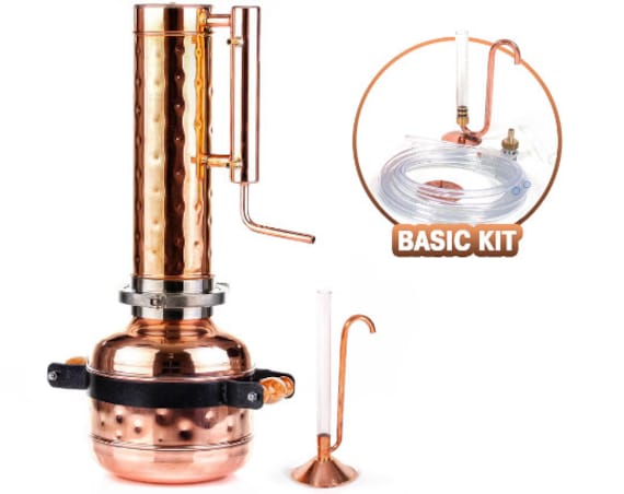Essential oil steam Distiller kit 5 l & Essencier Basic Set 