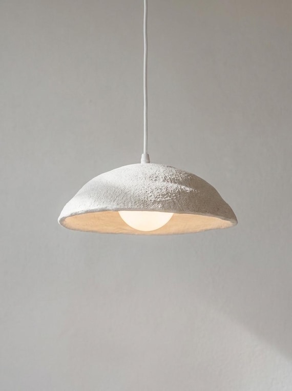 Pendant Light Kitchen, Japandi Lamp, Clay Lighting Pendant Dining