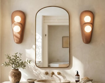 Clay Wall Lamps, Wabi Sabi Clay Ceramic Light