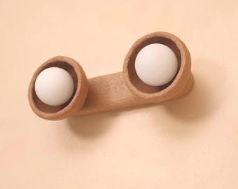 Bedroom Sconce, Clay Lights, Round Ceramic sconces, Eco Friendly Decorative Lighting, Stairwell Wall sconce