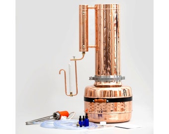 Electric Essential Oil Distiller 6.6G (25L) – Maximum oil yield - Essential Oil Steam Distillation Equipment - Premium Kit