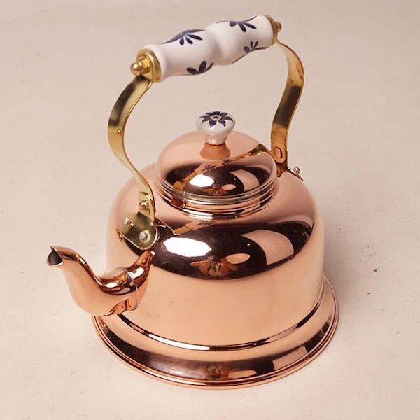 Copper Kettle with Ceramic Handle