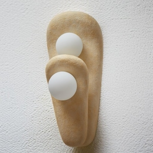 Large Wall Light, Clay wall sconce, Japandi Ceramic Sconce, Clay Wall Light Modern, Sconce Accent, Modern Home Gift, Wall light Wabi Sabi