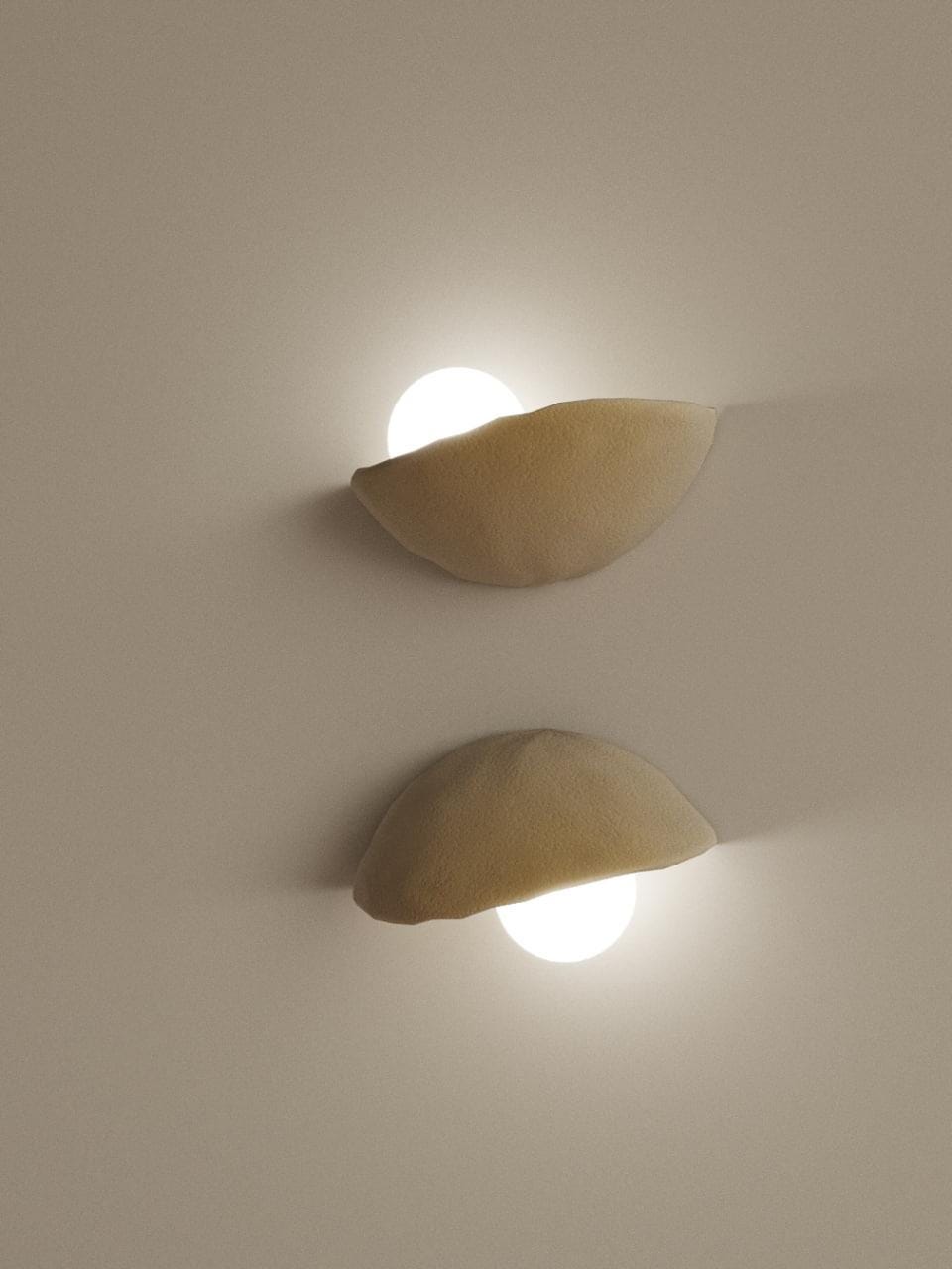 Ceramic Light Wall Sconce, Handmade Clay Wall Light, Contemporary style, Clay Lamp Sconce, Wabi Sabi Fixture, Wall Lamp, Minimalist sconce