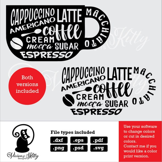 Download Coffee Svg Coffee Cup Coffee Mug Stencil Coffee Saying Svg Etsy