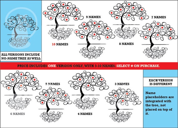 Download Family Tree Svg With Names Available With 3 10 Names Swirly Etsy Yellowimages Mockups