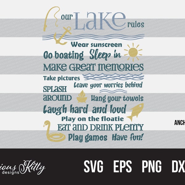 Lake House Rules Etsy