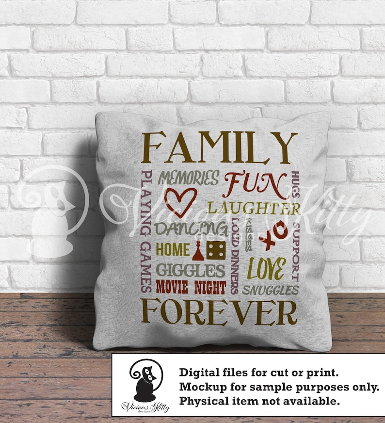 Download Family saying svg family forever family subway art collage ...