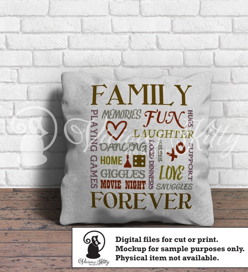 Download Family saying svg family forever family subway art collage ...