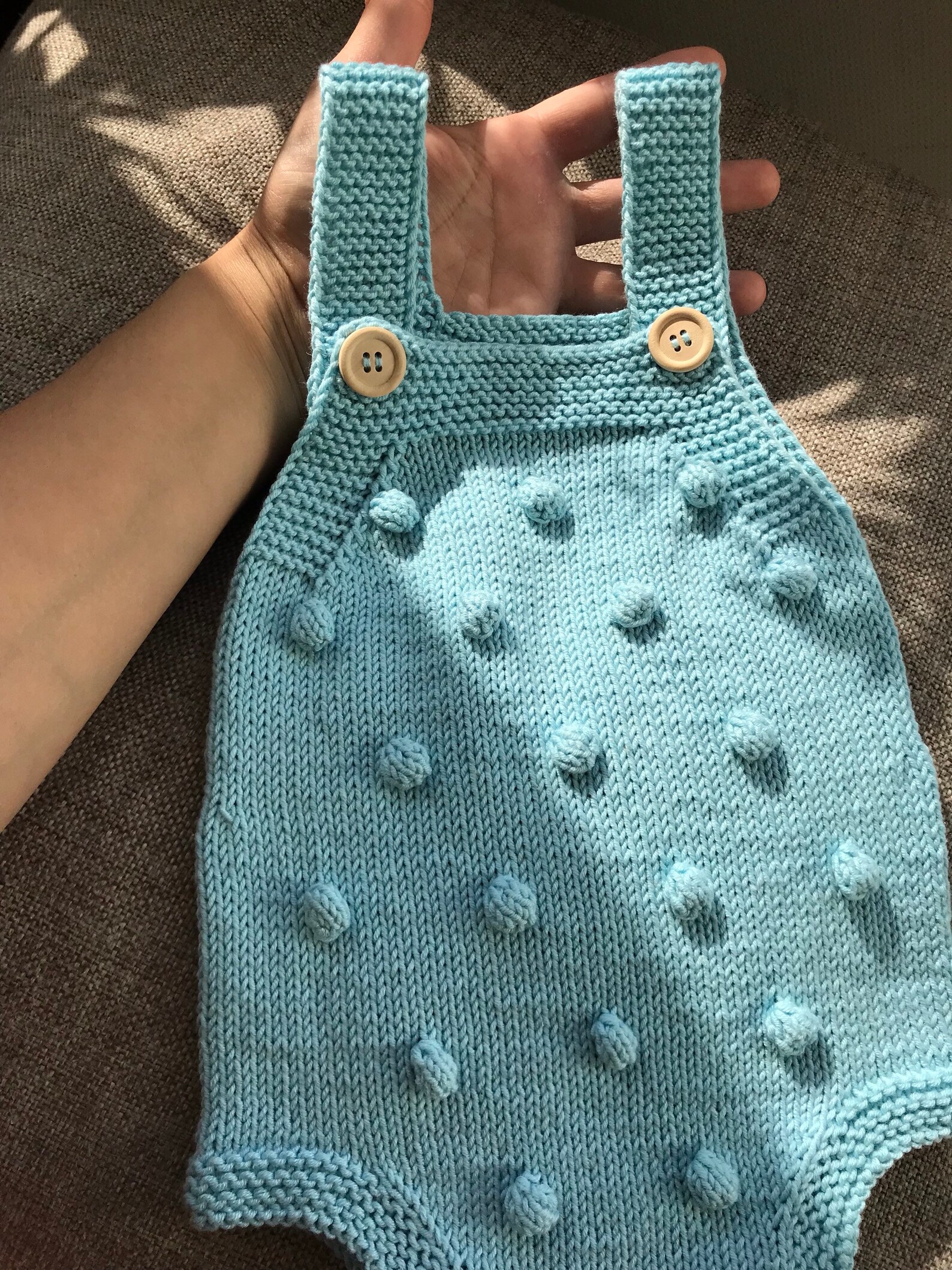 Baby romper and set. Handknit baby outfit. Knitted baby Etsy