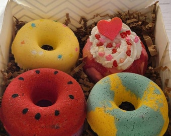 4 Donut Bathbomb box