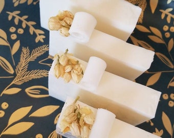 Jasmine goatmilk organic soap available in mango butter (vegan)