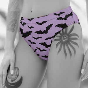 Purple Bat Bikini Bottoms - Size XS-3XL