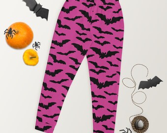 Hot Pink Bat Joggers - Size XS-3X