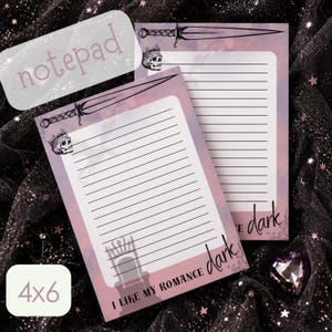 Dark Romantasy | Booktok | 4x6 Note Pad