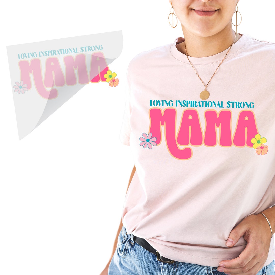 Mama Loving Floral DTF Transfer Ready to Press Iron on Transfer 15 ...