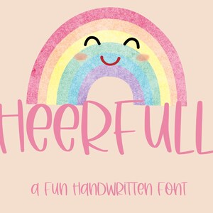 Fröhlich: Handgeschriebene Schriftart für Cricut, Cricut Schriftarten SVG, lustige Handschrift Cricut Schriftarten