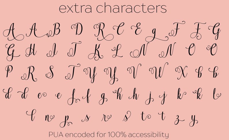 So Fontsy Script Font With Extra Glyphs | Commercial Use - Etsy