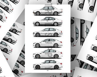 Bmw E28 Print Etsy