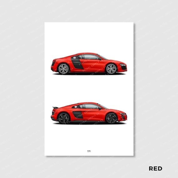 Audi R8 Evolution Poster- Wall Art for Car Enthusiasts - Etsy