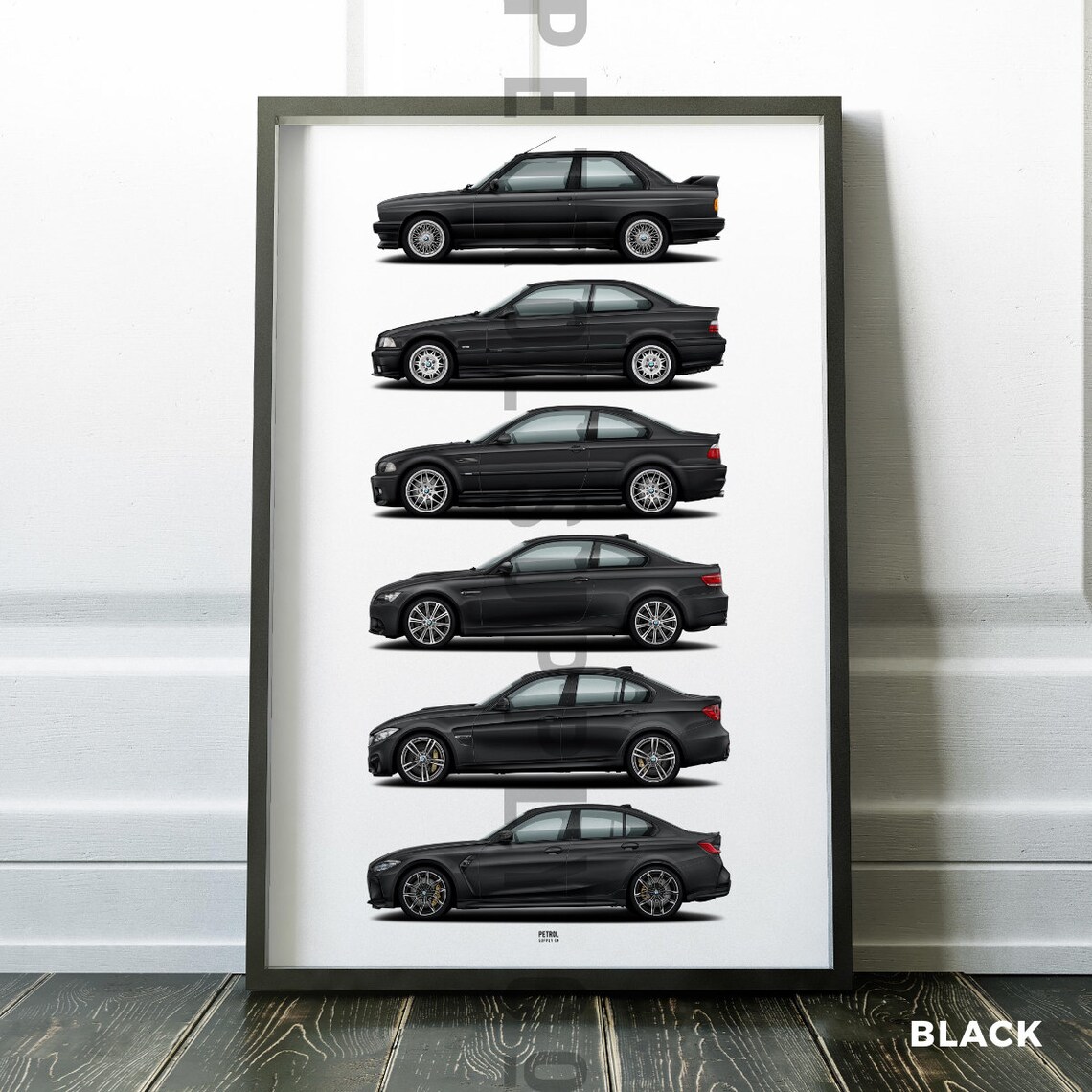 BMW M3 Evolution Poster E30 E36 E46 E92 F80 and G80 - Etsy