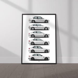 BMW M3 Evolution Poster- Wall Art for Car Enthusiasts
