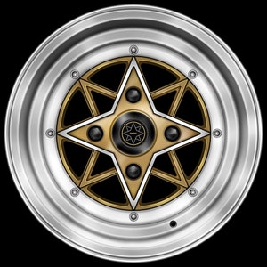 Vintage Wheels Poster - Classic Japanese and European Wheels Print - Etsy