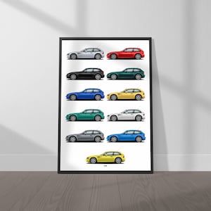 BMW M Coupe Colors Poster