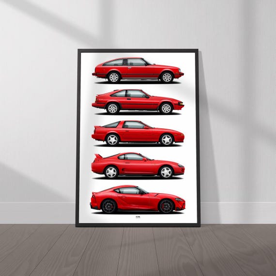 Toyota Supra Evolution Poster- Wall Art for Car Enthusiasts - Etsy