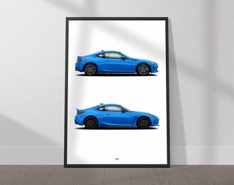 Toyota GR86 Evolution Poster- Wall Art for Car Enthusiasts