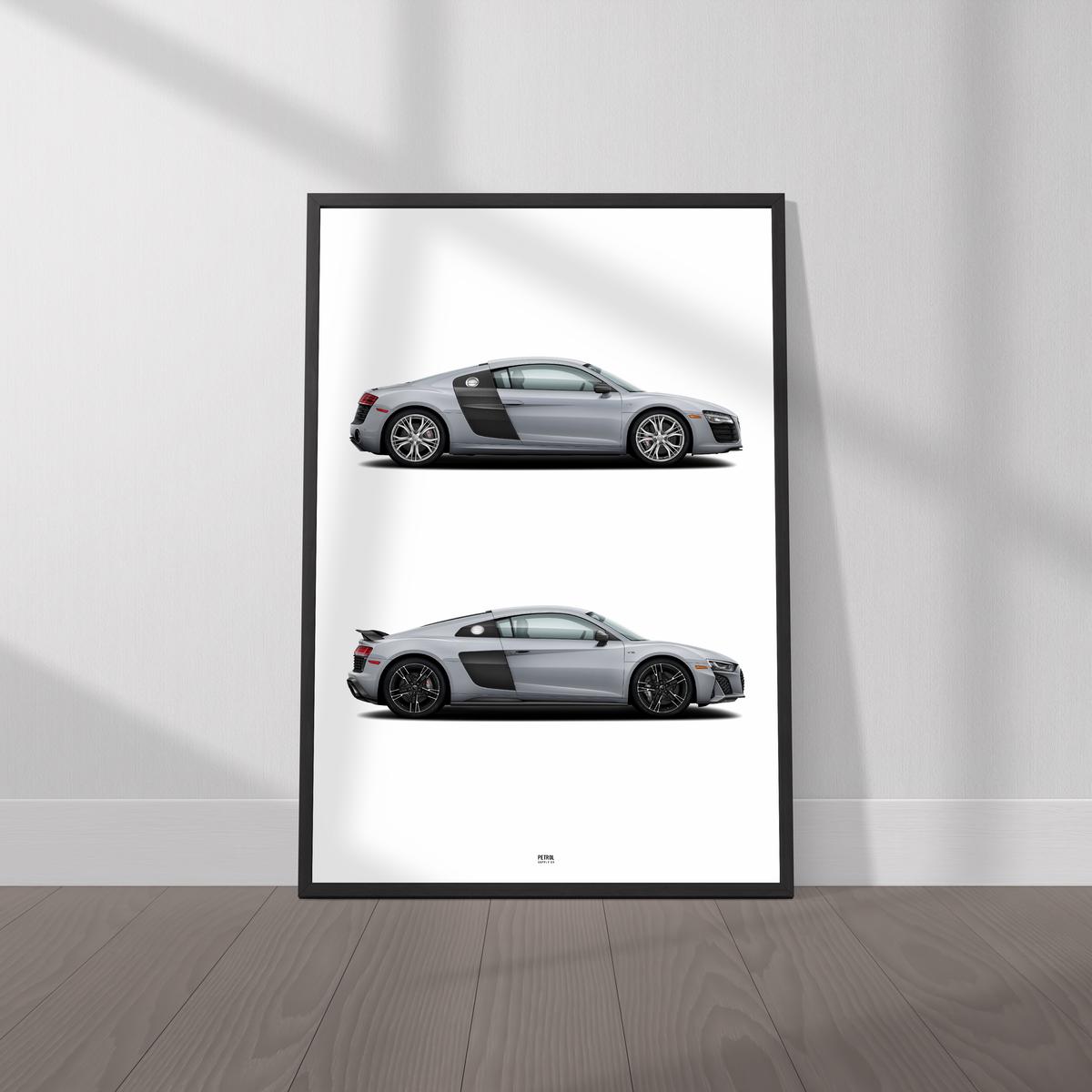 Audi R8 Evolution Poster- Wall Art for Car Enthusiasts - Etsy