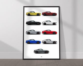 Nissan Z (RZ34) Colors Poster