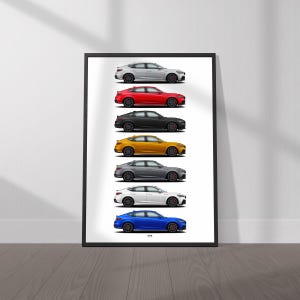 Acura Integra Type S (DE5) Colors Poster