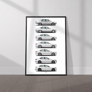 BMW M5 Evolution Poster- Wall Art for Car Enthusiasts